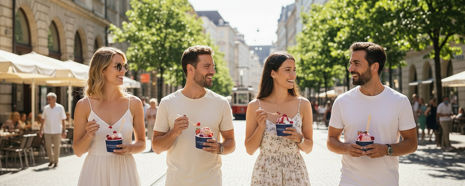 Klienci oczekują już nie tylko jakości i atrakcyjnej prezentacji produktu, ale także wygody zakupu i możliwości zabrania deseru ze sobą. W odpowiedzi marka Schöller rozwija ofertę, która pozwala lokalom gastronomicznym wyjść poza tradycyjny model serwowania deserów lodowych.