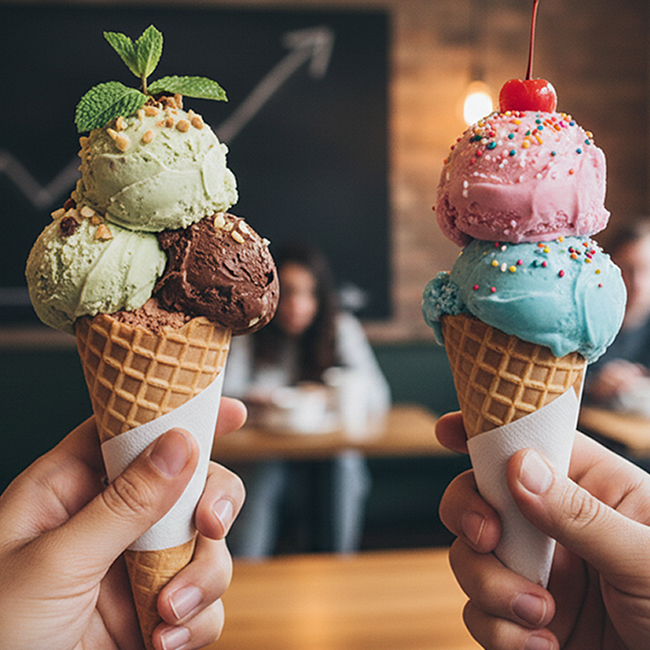 Lody przemysłowe vs lody rzemieślnicze – co bardziej opłaca się lokalowi HoReCa?